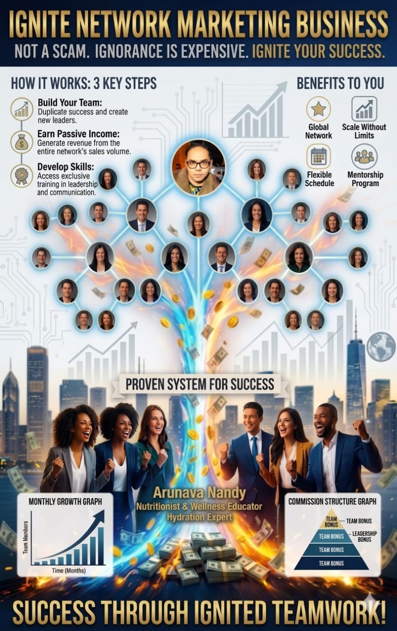 Network marketing business system poster